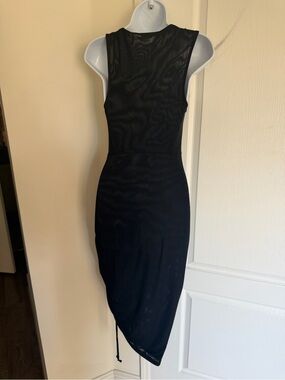 Free People Black Sleeveless Midi Dress